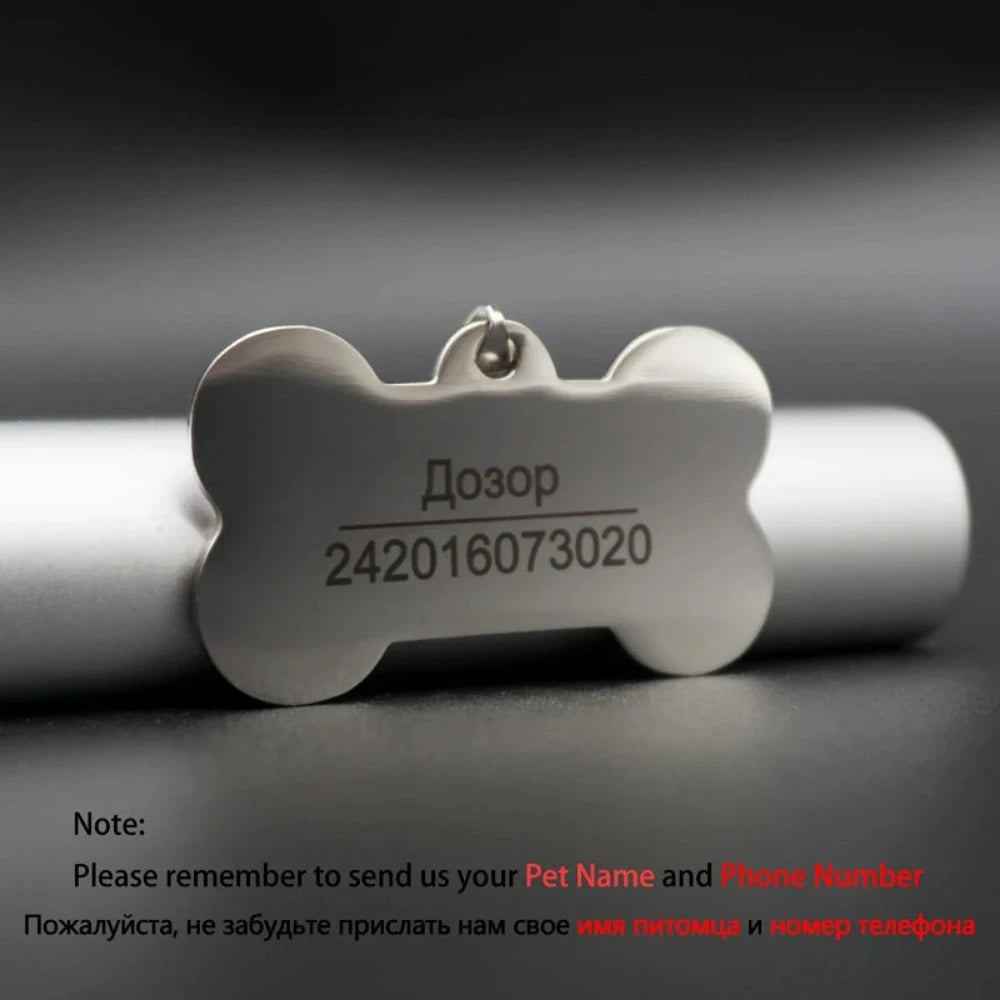 Everyday.Discount buy cats dogs custom i.d.tag personalised engraved nameplate tiktok youtube videos fish bone shaped i.d.tag keychain stainless pendants custom pet's collar decoration i.d. engraved nametag instagram influencer keyring sos verification pendants personalized petshop everyday.discount free.shipping petmart dogs cats gravierte bone