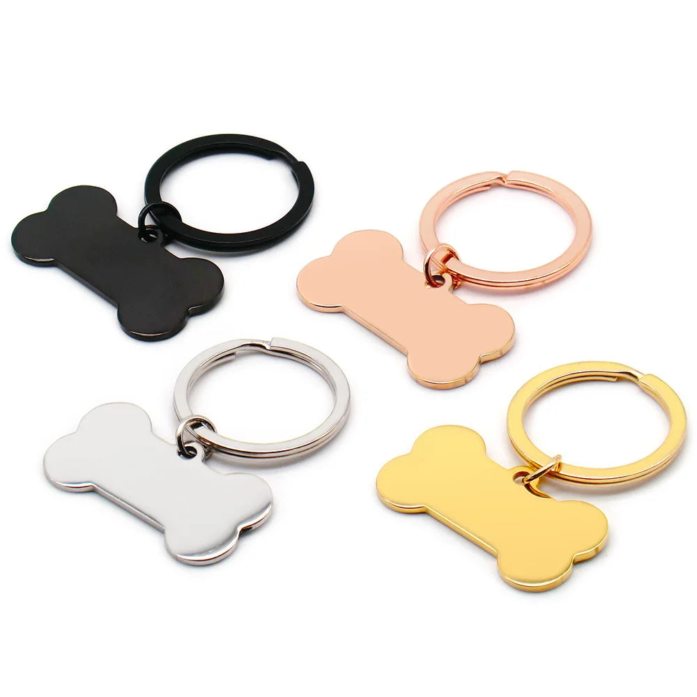 Everyday.Discount buy cats dogs custom i.d.tag personalised engraved nameplate tiktok youtube videos fish bone shaped i.d.tag keychain stainless pendants custom pet's collar decoration i.d. engraved nametag instagram influencer keyring sos verification pendants personalized petshop everyday.discount free.shipping petmart dogs cats gravierte bone