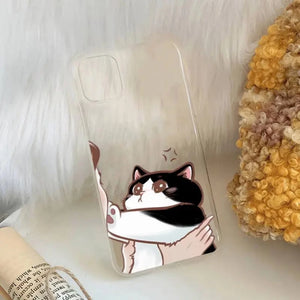 Everyday.Discount buy iphone phonecase transparent cute funny cat illustration iphones explore onlineshopping viral apple phonecase phone coverage tiktok youtube instagram videos iphone's wireless charging apple vegan covering unique styles phonecase stylish smooth beautiful cute protection prevent scratches travel dirt resistant recyclable world