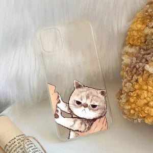 Everyday.Discount buy iphone phonecase transparent cute funny cat illustration iphones explore onlineshopping viral apple phonecase phone coverage tiktok youtube instagram videos iphone's wireless charging apple vegan covering unique styles phonecase stylish smooth beautiful cute protection prevent scratches travel dirt resistant recyclable world