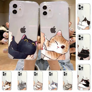 Everyday.Discount buy iphone phonecase transparent cute funny cat illustration iphones explore onlineshopping viral apple phonecase phone coverage tiktok youtube instagram videos iphone's wireless charging apple vegan covering unique styles phonecase stylish smooth beautiful cute protection prevent scratches travel dirt resistant recyclable world