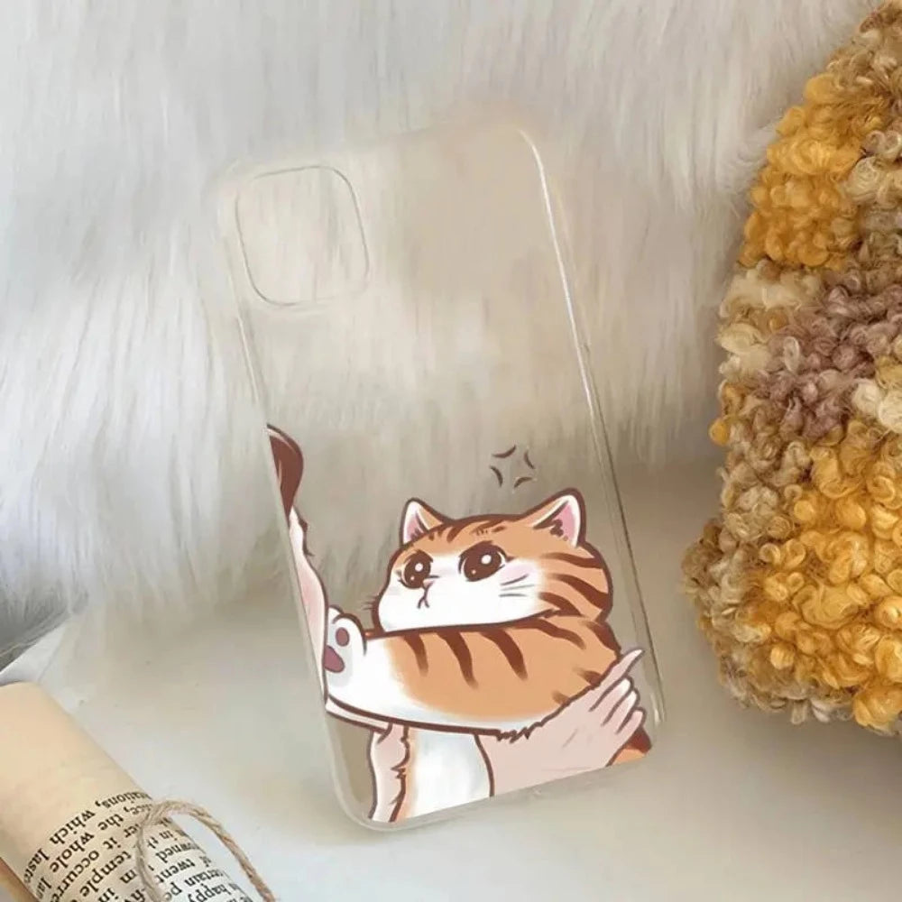 Everyday.Discount buy iphone phonecase transparent cute funny cat illustration iphones explore onlineshopping viral apple phonecase phone coverage tiktok youtube instagram videos iphone's wireless charging apple vegan covering unique styles phonecase stylish smooth beautiful cute protection prevent scratches travel dirt resistant recyclable world