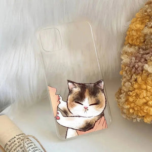 Everyday.Discount buy iphone phonecase transparent cute funny cat illustration iphones explore onlineshopping viral apple phonecase phone coverage tiktok youtube instagram videos iphone's wireless charging apple vegan covering unique styles phonecase stylish smooth beautiful cute protection prevent scratches travel dirt resistant recyclable world