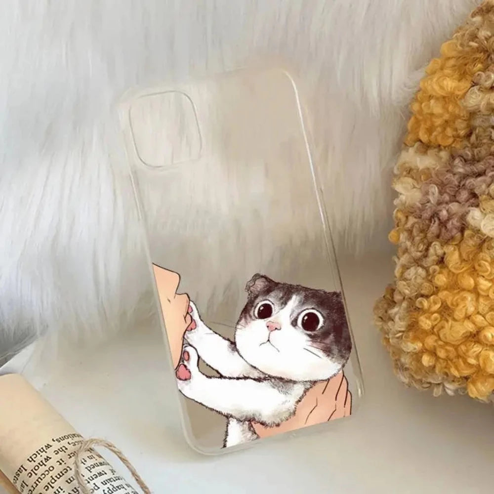Everyday.Discount buy iphone phonecase transparent cute funny cat illustration iphones explore onlineshopping viral apple phonecase phone coverage tiktok youtube instagram videos iphone's wireless charging apple vegan covering unique styles phonecase stylish smooth beautiful cute protection prevent scratches travel dirt resistant recyclable world