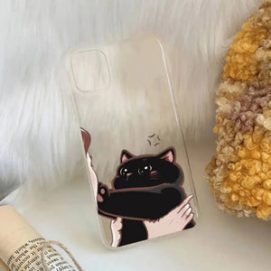 Everyday.Discount buy iphone phonecase transparent cute funny cat illustration iphones explore onlineshopping viral apple phonecase phone coverage tiktok youtube instagram videos iphone's wireless charging apple vegan covering unique styles phonecase stylish smooth beautiful cute protection prevent scratches travel dirt resistant recyclable world
