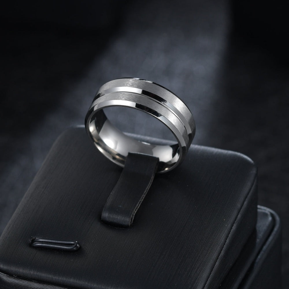 Everyday.Discount buy men's rings tiktok facebook.boy blackcolor rings silver color matted and polished shiny stainless streetwear instagram fashionable rings hypoallergenic rings pinterest jewelers shoponline my unique jewellery boutique everyday free.shipping 