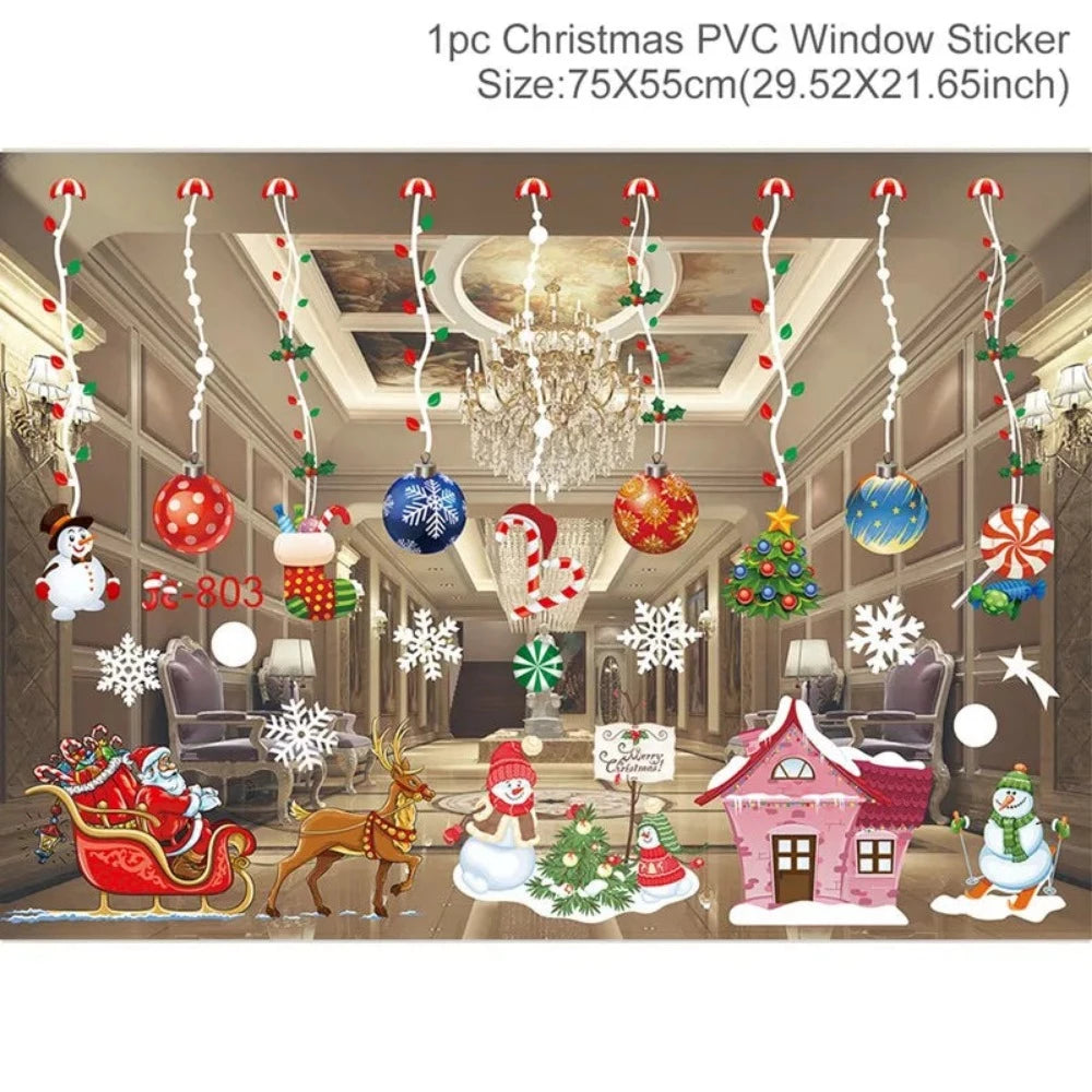 Everyday.Discount buy windows xmas decals merry christmas santa snowman wallstickers pinterest glass window merry xmas adhesive snowflakes facebookvs santa bears snowman electro statical wintertime cling tiktok youtube videos windowsticker instagram influencers xmas crafts interior christmas decoration nearme everyday free.shipping everyday.discount