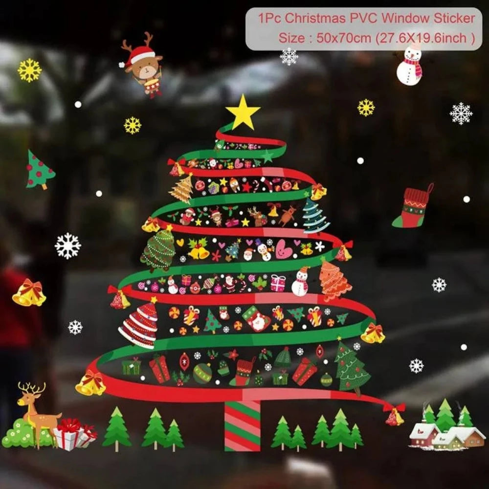 Everyday.Discount buy windows xmas decals merry christmas santa snowman wallstickers pinterest glass window merry xmas adhesive snowflakes facebookvs santa bears snowman electro statical wintertime cling tiktok youtube videos windowsticker instagram influencers xmas crafts interior christmas decoration nearme everyday free.shipping everyday.discount