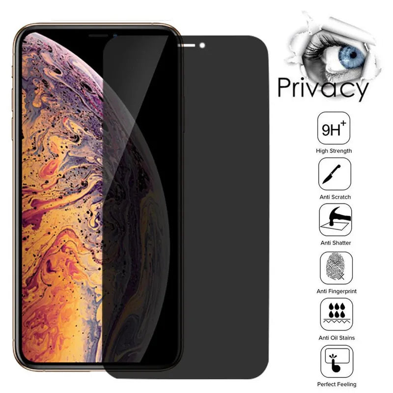 iphone antispy confidentiality glass safeguard tempered protection shields ✈️ free.shipping