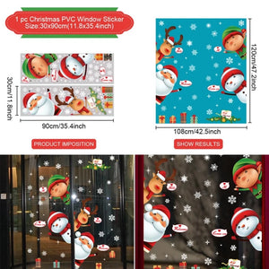 Everyday.Discount buy windows xmas decals merry christmas santa snowman wallstickers pinterest glass window merry xmas adhesive snowflakes facebookvs santa bears snowman electro statical wintertime cling tiktok youtube videos windowsticker instagram influencers xmas crafts interior christmas decoration nearme everyday free.shipping everyday.discount