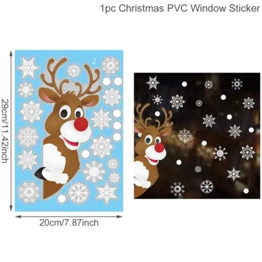 Everyday.Discount buy windows xmas decals merry christmas santa snowman wallstickers pinterest glass window merry xmas adhesive snowflakes facebookvs santa bears snowman electro statical wintertime cling tiktok youtube videos windowsticker instagram influencers xmas crafts interior christmas decoration nearme everyday free.shipping everyday.discount