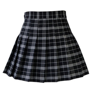 Everyday.Discount womens skirt highwaist dark color white striped windows pattern miniskirts gothic women skirt streetwear above knee highwaist women's minidress miniskirt newest style latest everyday fashionable moda 
