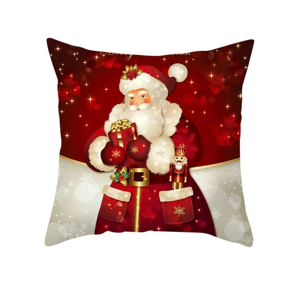 christmas snowflakes merry xmas wintertime pillowcover throw pillowcase ✈️ free.shipping