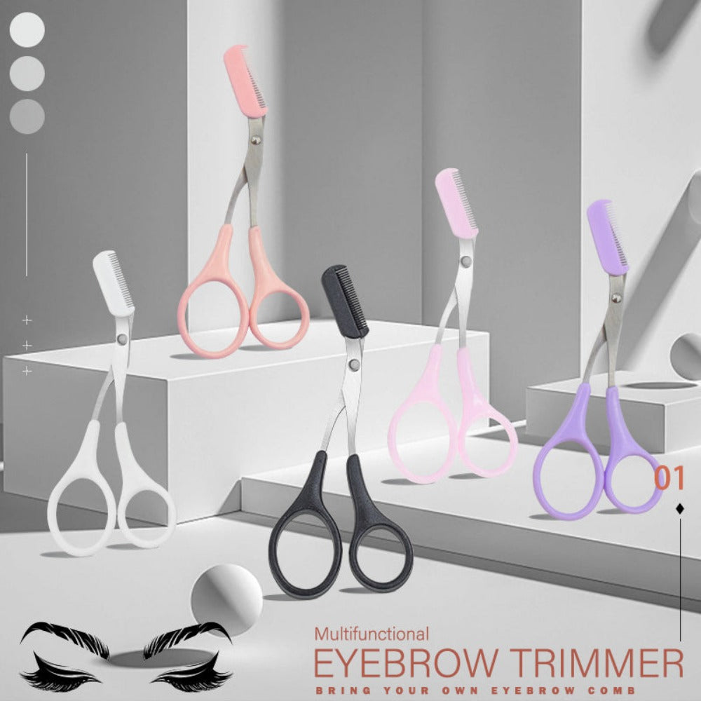 eye brow grooming scissor comb shaping eye brow cutting unisex scissor ✈️ free.shipping