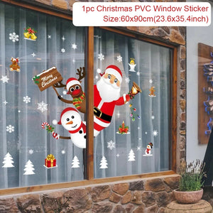 Everyday.Discount buy windows xmas decals merry christmas santa snowman wallstickers pinterest glass window merry xmas adhesive snowflakes facebookvs santa bears snowman electro statical wintertime cling tiktok youtube videos windowsticker instagram influencers xmas crafts interior christmas decoration nearme everyday free.shipping everyday.discount