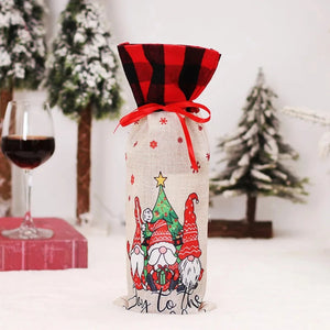 Buy christmas winebottles covering decoration pinterest merry christmas shields noel xmas tables decoration facebookvs christmas table deco gifts tiktok youtube videos wine bottles wintertime elegance bottles shields instagram holiday cute santas reindeer charms animals noel santa everyday fast free.shipping shoponline whimsical assortment festive decoration