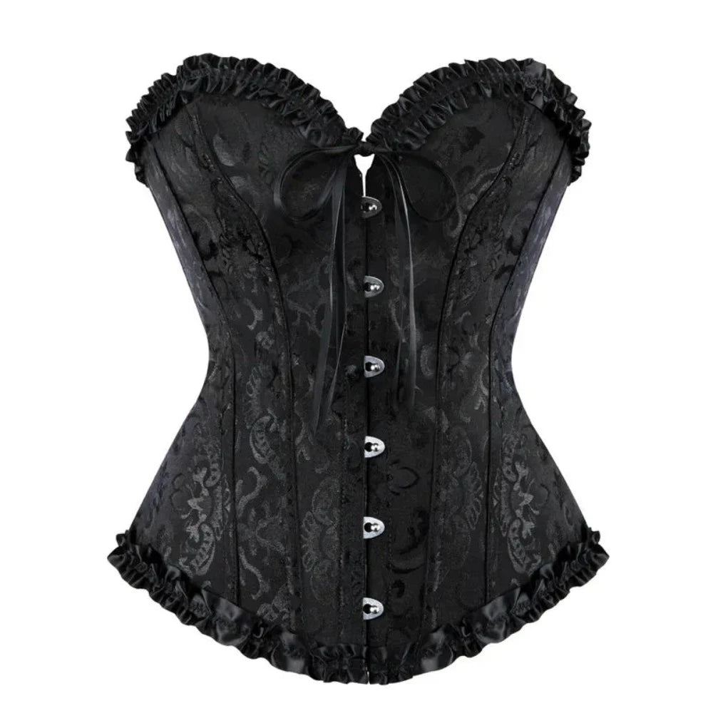 women corsets dark gothic everyday streetwear overbust leather corset ✈️ free.shipping