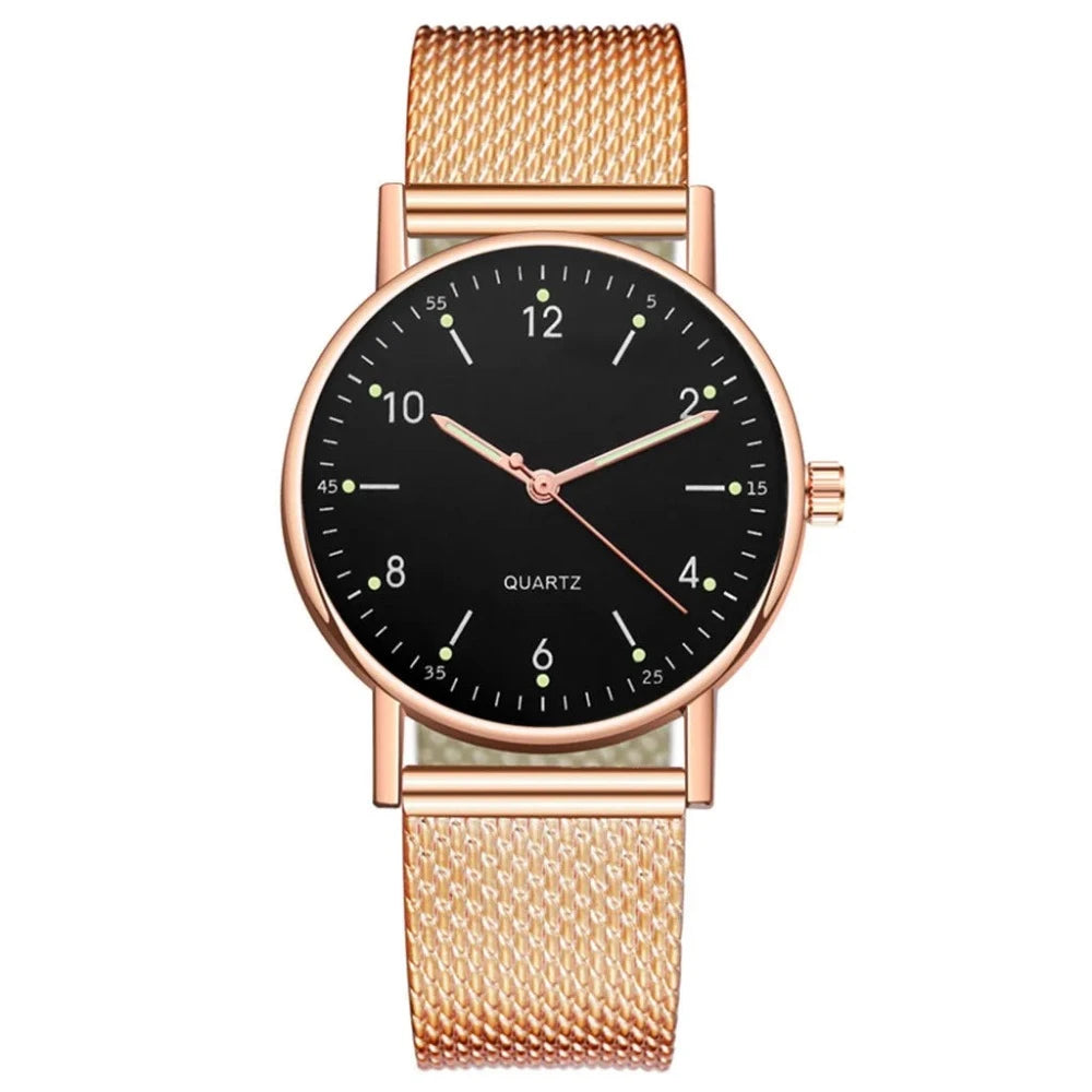 Everyday.Discount stylish women watches rosegold silver cute hearts inlay quartz watch