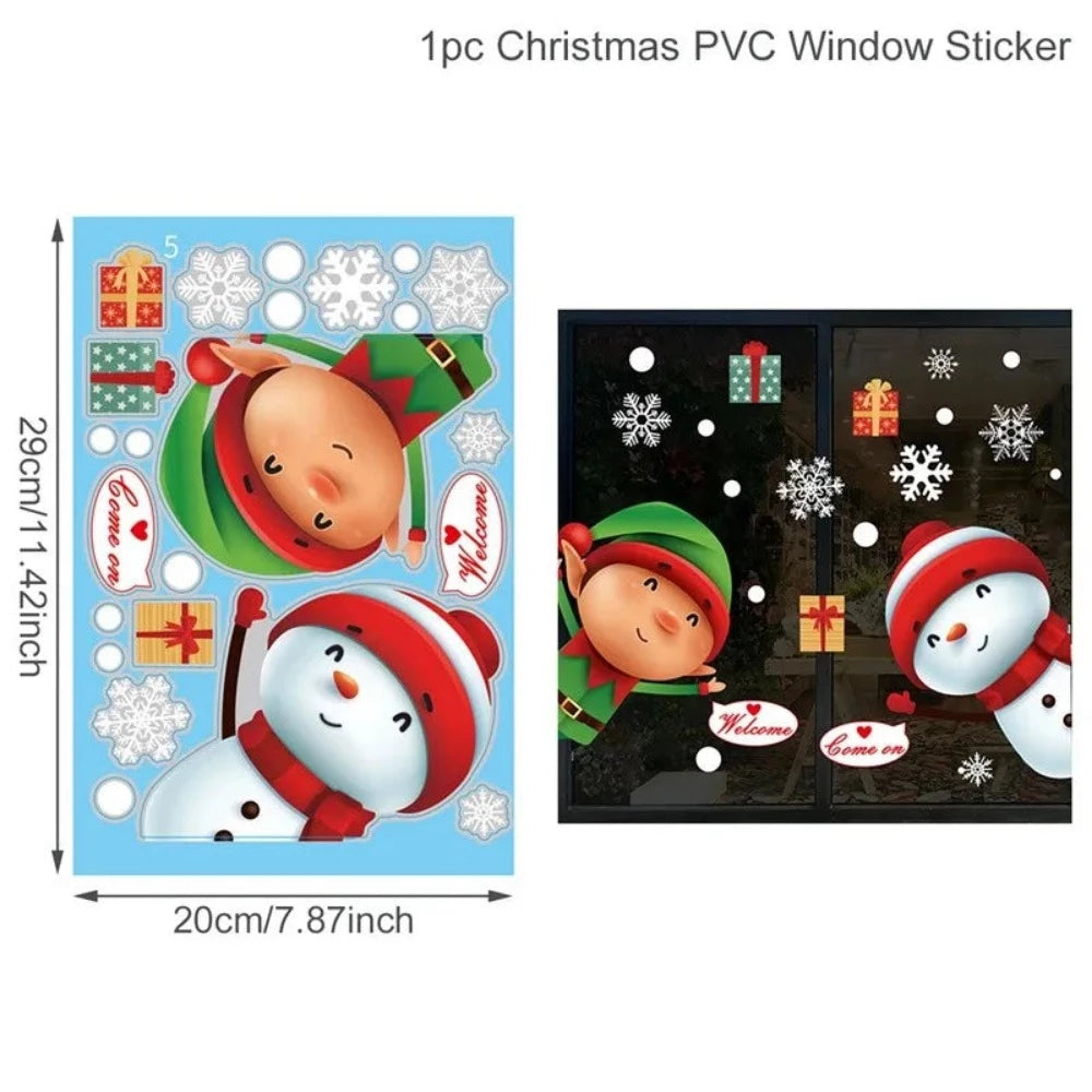 Everyday.Discount buy windows xmas decals merry christmas santa snowman wallstickers pinterest glass window merry xmas adhesive snowflakes facebookvs santa bears snowman electro statical wintertime cling tiktok youtube videos windowsticker instagram influencers xmas crafts interior christmas decoration nearme everyday free.shipping everyday.discount