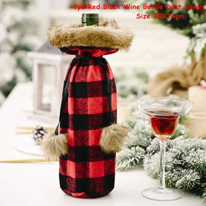 Buy christmas winebottles covering decoration pinterest merry christmas shields noel xmas tables decoration facebookvs christmas table deco gifts tiktok youtube videos wine bottles wintertime elegance bottles shields instagram holiday cute santas reindeer charms animals noel santa everyday fast free.shipping shoponline whimsical assortment festive decoration