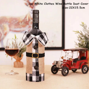 Buy christmas winebottles covering decoration pinterest merry christmas shields noel xmas tables decoration facebookvs christmas table deco gifts tiktok youtube videos wine bottles wintertime elegance bottles shields instagram holiday cute santas reindeer charms animals noel santa everyday fast free.shipping shoponline whimsical assortment festive decoration