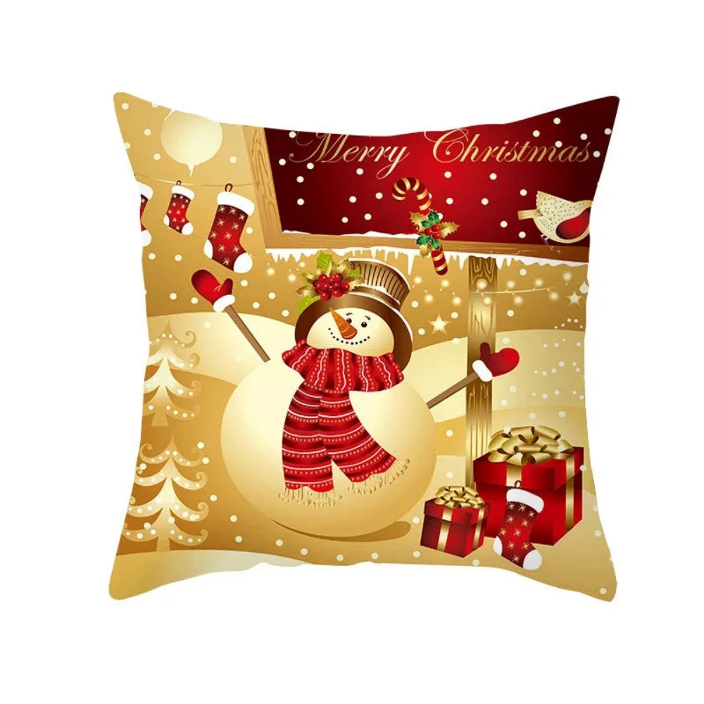 christmas snowflakes merry xmas wintertime pillowcover throw pillowcase ✈️ free.shipping
