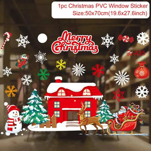 Everyday.Discount buy windows xmas decals merry christmas santa snowman wallstickers pinterest glass window merry xmas adhesive snowflakes facebookvs santa bears snowman electro statical wintertime cling tiktok youtube videos windowsticker instagram influencers xmas crafts interior christmas decoration nearme everyday free.shipping everyday.discount