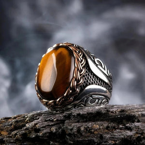 buy men's fashionable rings handcrafted antique silver color religious matted moonstone    jewellery everyday street wear celtic meteorit opal inlay rings fashionable hypoallergenic handcrafted unique jewelry hypoallergenic streetwear old style silver color artificial rings everyday fast free.shipping jewellery saleprices everyday.discount instagram pinterest 