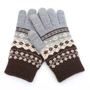 buy phone touch womens men's stretchy wintertime knitted wool mittens ✈️ free.shipping