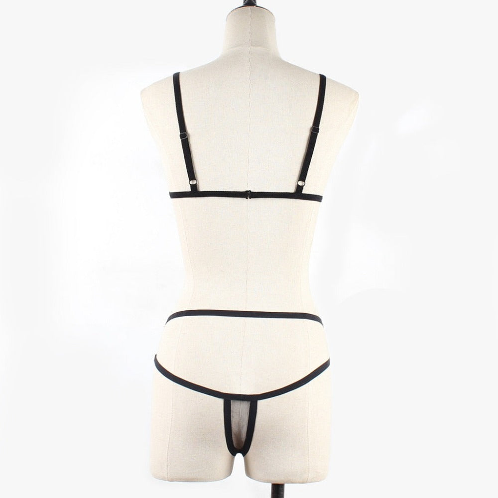 women's lingerieset sensual women mesh bra gstring nightwear ✈️ free.shipping