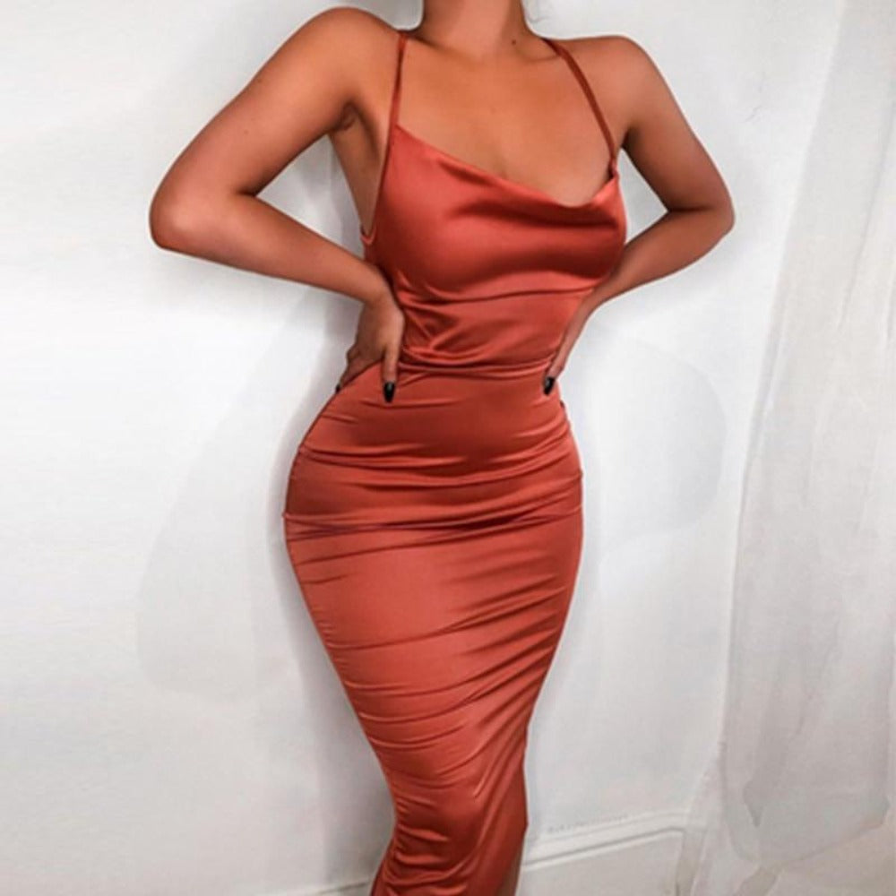 Everyday.Discount women satin dresses for summer sleeveless womens shoulderless silk timeless desses timeless dresses vs sundress  