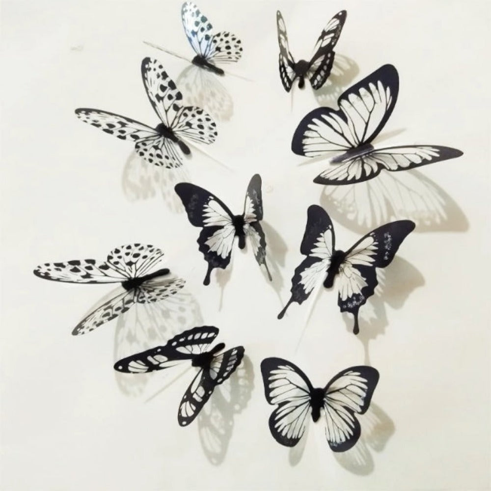 EveryDay.DiscountEveryday.Discount interior mural butterflies wallstickers dark vs white rainbow colors interior decoration decals adhesive rainbow colors kitchen furniture vs coffeecorner cafe windows realistic wall ceiling cheap price cute personalized butterflies 