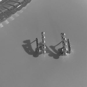 Everyday.Discount crystal flower earcuff cubic zirconia earring women rhinestone jewelry