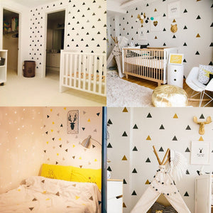 Everyday.Discount wallstickers silver vs dark triangle cute bedroom decals decoration interior silver goldcolor various color starry childroom kids bedroom wall adhesive furniture window mural realistic ceiling cheap price personalized color decals 