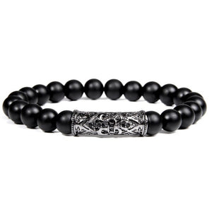 Everyday.Discount bracelets gemstone stretchy beads buddhism crown skull wristband charm summer beach cute elastic gemstone quartz beads bracelets