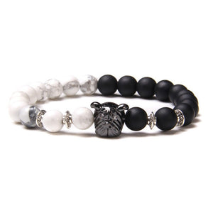 Everyday.Discount bracelets gemstone stretchy beads buddhism crown skull wristband charm summer beach cute elastic gemstone quartz beads bracelets