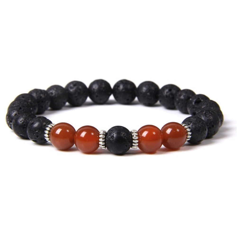 Everyday.Discount bracelets gemstone stretchy beads buddhism crown skull wristband charm summer beach cute elastic gemstone quartz beads bracelets