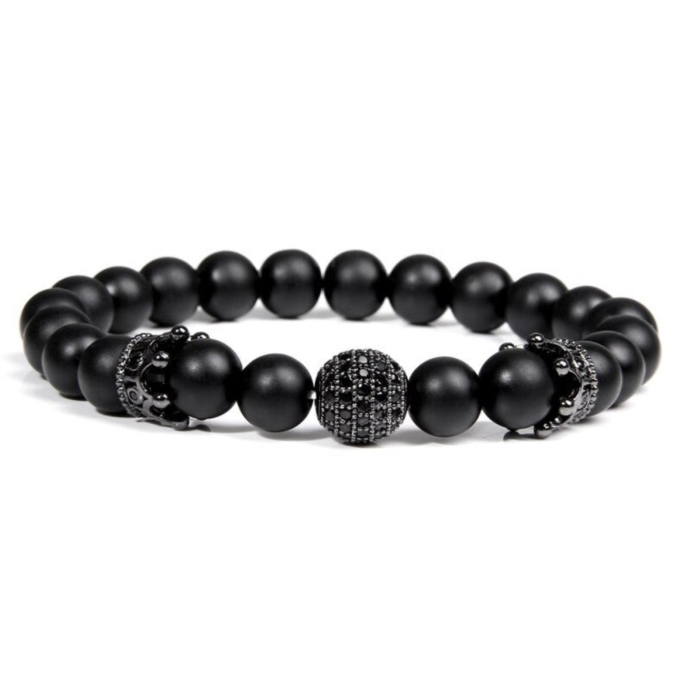 Everyday.Discount bracelets gemstone stretchy beads buddhism crown skull wristband charm summer beach cute elastic gemstone quartz beads bracelets