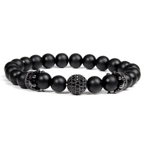 Everyday.Discount bracelets gemstone stretchy beads buddhism crown skull wristband charm summer beach cute elastic gemstone quartz beads bracelets