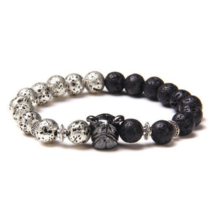 Everyday.Discount bracelets gemstone stretchy beads buddhism crown skull wristband charm summer beach cute elastic gemstone quartz beads bracelets