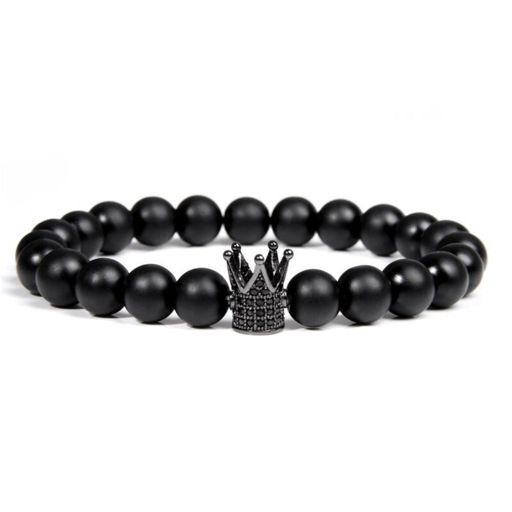Everyday.Discount bracelets gemstone stretchy beads buddhism crown skull wristband charm summer beach cute elastic gemstone quartz beads bracelets
