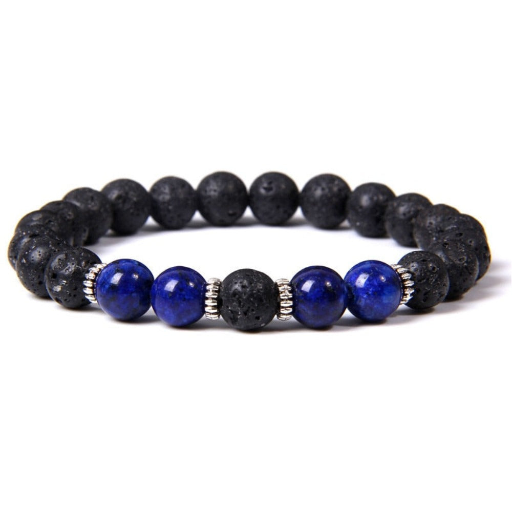 Everyday.Discount bracelets gemstone stretchy beads buddhism crown skull wristband charm summer beach cute elastic gemstone quartz beads bracelets