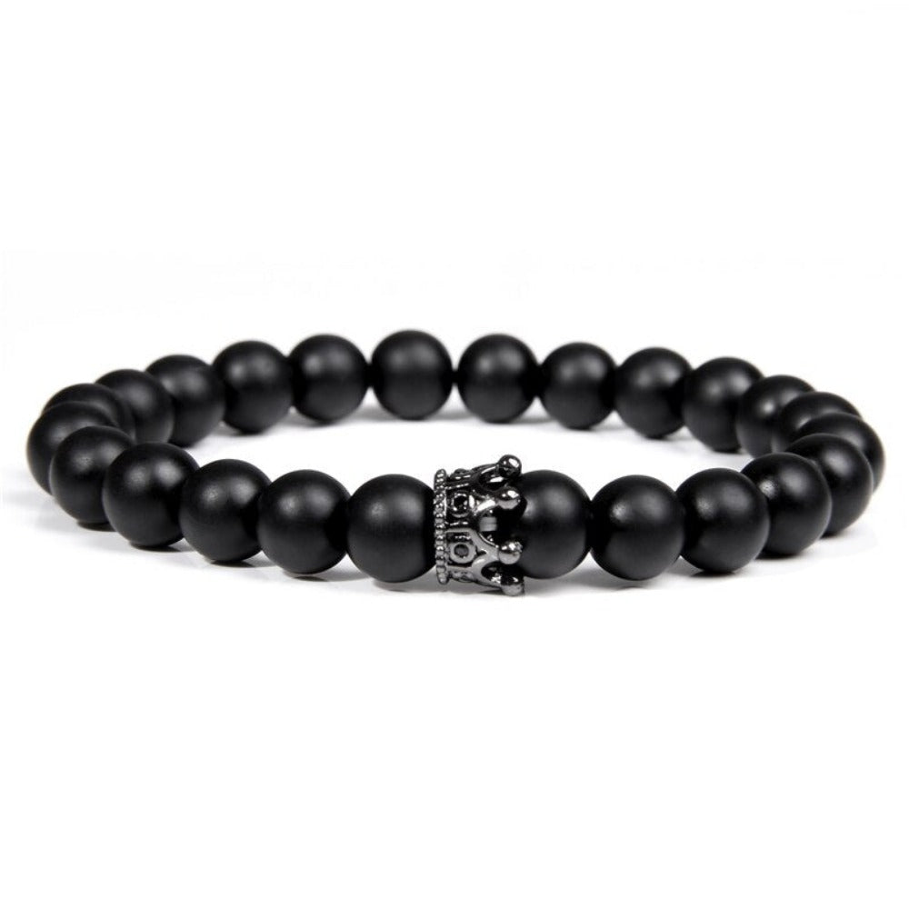 Everyday.Discount bracelets gemstone stretchy beads buddhism crown skull wristband charm summer beach cute elastic gemstone quartz beads bracelets