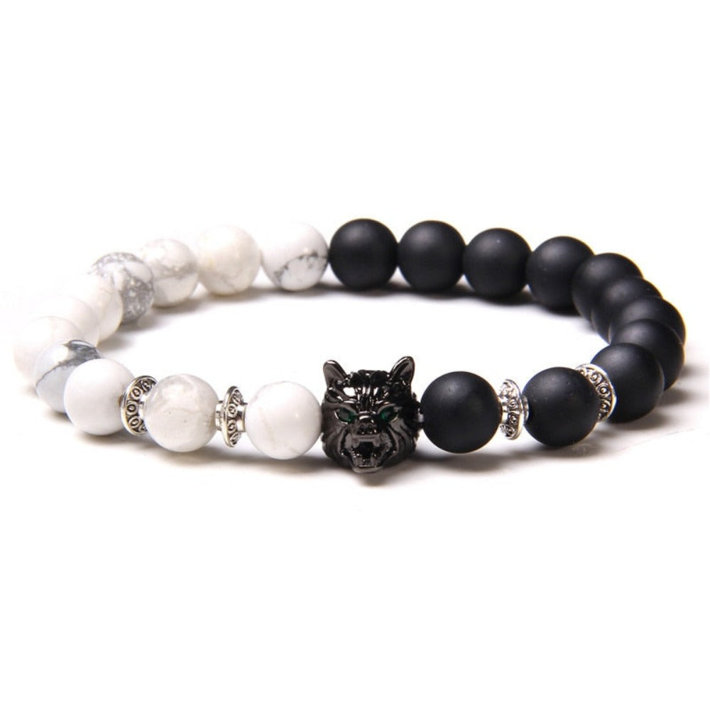 Everyday.Discount bracelets gemstone stretchy beads buddhism crown skull wristband charm summer beach cute elastic gemstone quartz beads bracelets