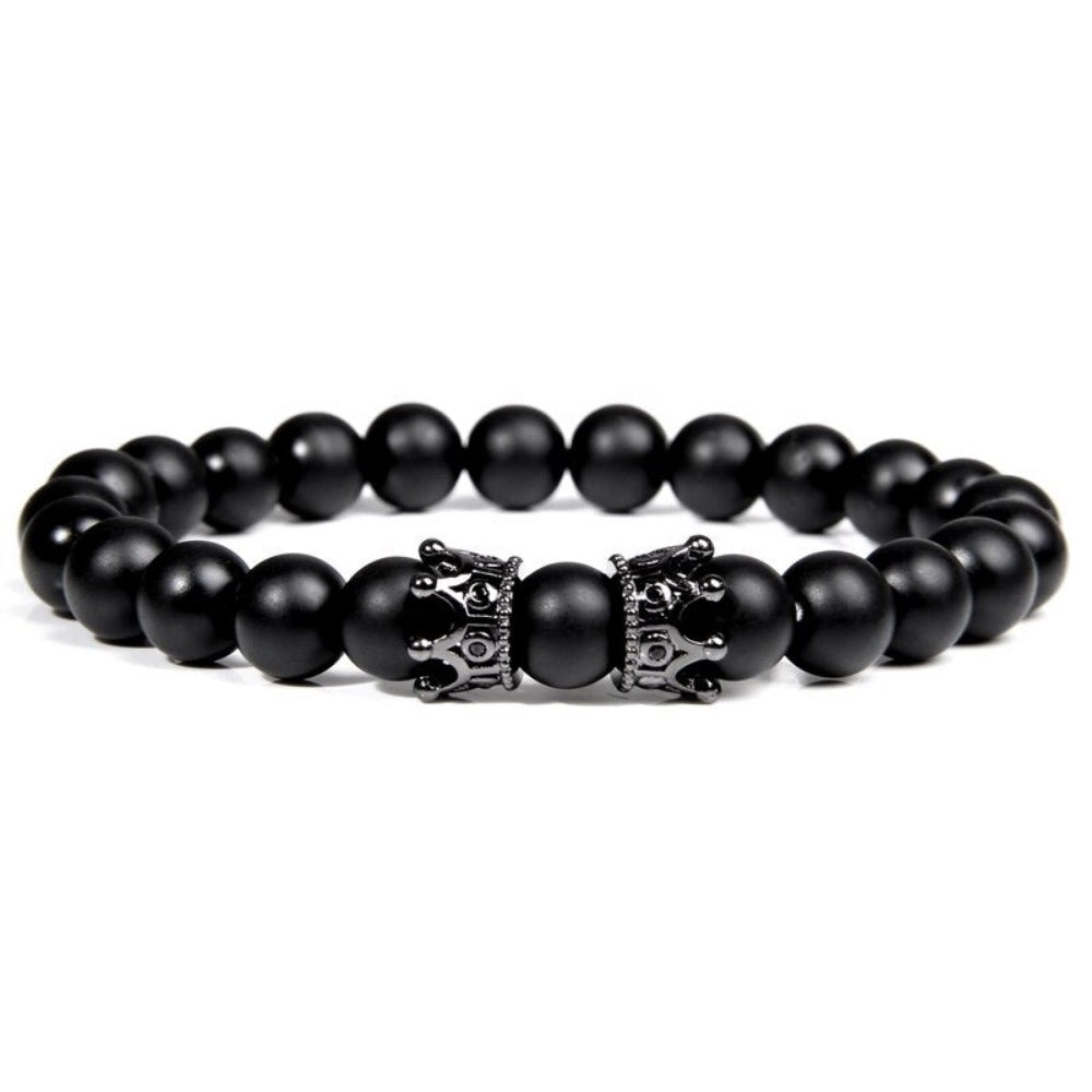 Everyday.Discount bracelets gemstone stretchy beads buddhism crown skull wristband charm summer beach cute elastic gemstone quartz beads bracelets