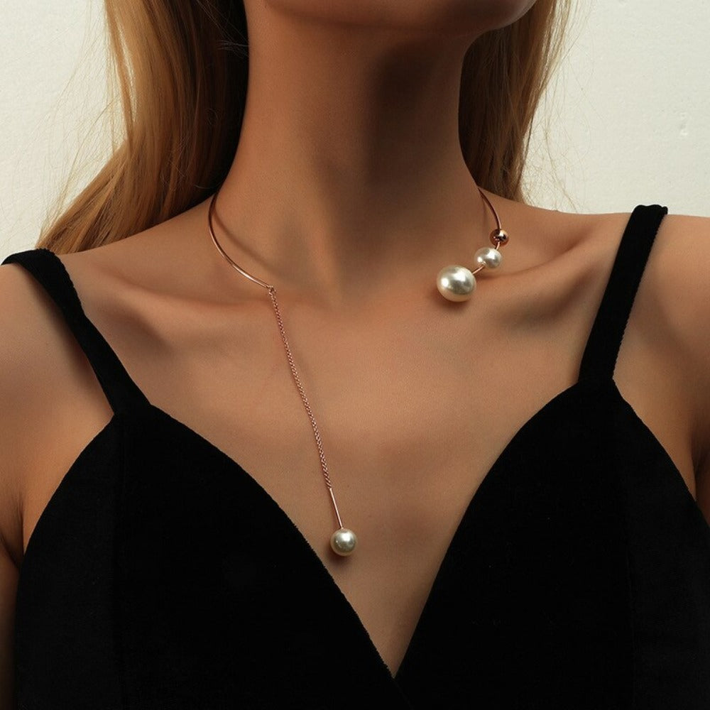 Everyday.Discount buy women collar around neck pearl pendants cute charm fashionista italian designed beautiful womens necklace dangle onlineshopping tiktok youtube videos pearl pendants necklace pearl around neck collar instagram womens jewelry pearl moda  summer bombshell collar waving goldcolor jewelry influencer fashionblogger news gifts
