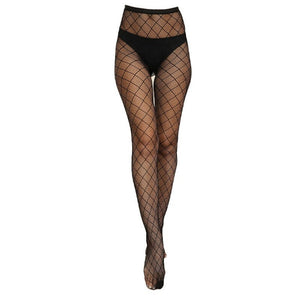 Everyday.Discount women elastic stockings transparent dark color fishnet stockings thigh sheer tights embroidery holdup pantyhose