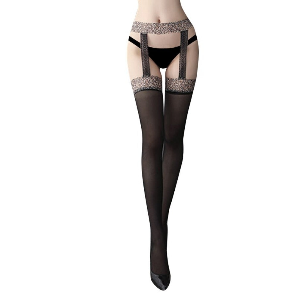 Everyday.Discount women elastic stockings transparent dark color fishnet stockings thigh sheer tights embroidery holdup pantyhose