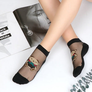 Everyday.Discount socks for women nylonic socks heels halfsocks socks polkadots spandex invisible transparent sheer ankle socks tights toesocks thin compression socks ankle length 