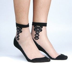 Everyday.Discount socks for women nylonic socks heels halfsocks socks polkadots spandex invisible transparent sheer ankle socks tights toesocks thin compression socks ankle length 